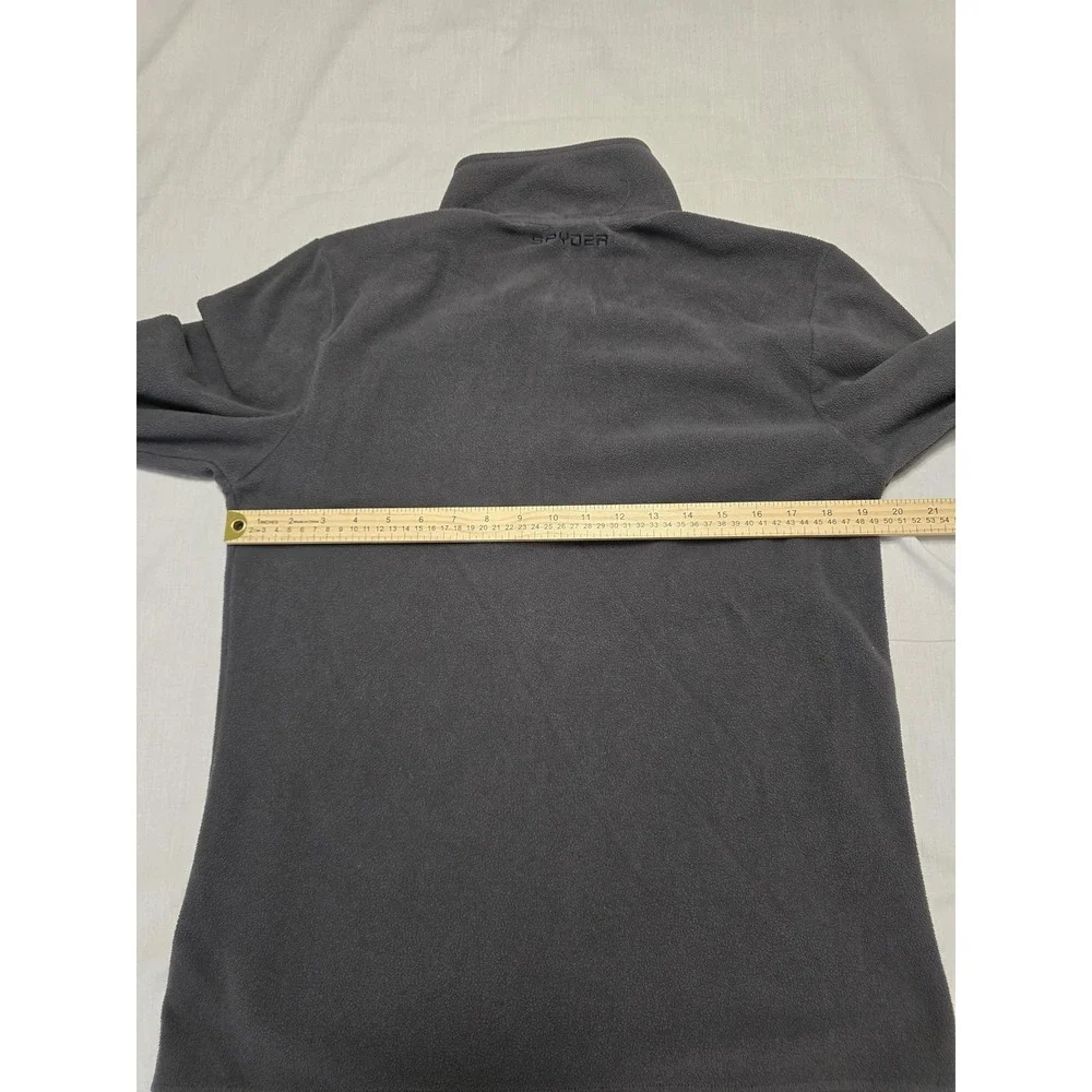 Spyder Pullover Mens Medium Gray Fleece Half Zip Lightweight Outdoor Sweater‎